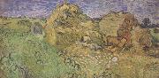 Vincent Van Gogh Field with Wheat Stacks (nn04) china oil painting artist